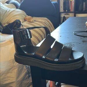 Black Strappy Sandals